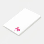 Notes de post-it Unicorne rose (Incliné)