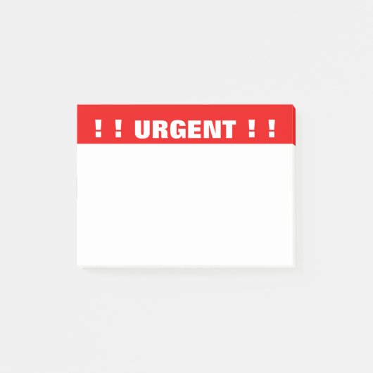 Notes de post-it "urgentes" prioritaire (Devant)