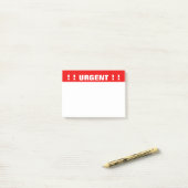 Notes de post-it "urgentes" prioritaire (Sur un bureau)