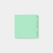 Notes de post-it vertes (Devant)