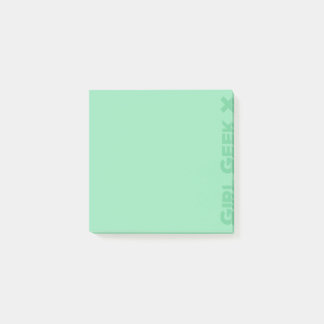 Notes de post-it vertes