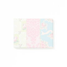 Notes de post-it vintages de papier peint