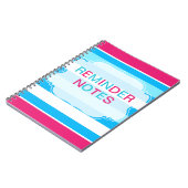 Notes de rappel Carnet photo spirale (Côté gauche)