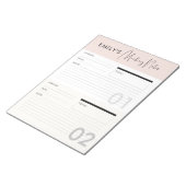 Notes de réunion personnalisables Bloc-notes du ge (Incliné)