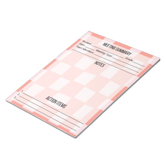 Notes de réunion/Sommaire du Bloc-notes - Vérifica (Incliné)