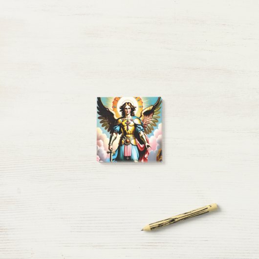 Notes de Saint Michael Post-it (Sur un bureau)