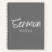 Notes de sermon Carnet spiral (Devant)