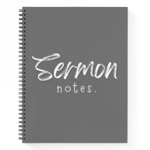 Notes de sermon Carnet spiral