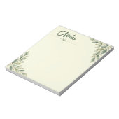 Notes de Zen Botanique | Bloc-notes vert minimalis (Tourné)