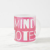 Notes d'esprit Mug (Devant droit)