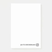 Notes d'essai Instagram | Votre nom Insta Post-it® (Devant)