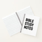 Notes d'étude biblique – Cahier à spirale blanc (Intérieur)