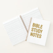 Notes d'étude biblique – Cahier à spirale blanc et (Intérieur)