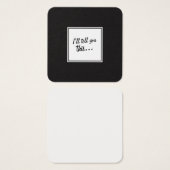 Notes du Carré noir et blanc pour les messages de  (Devant & derrière)