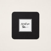 Notes du Carré noir et blanc pour les messages de  (Devant)