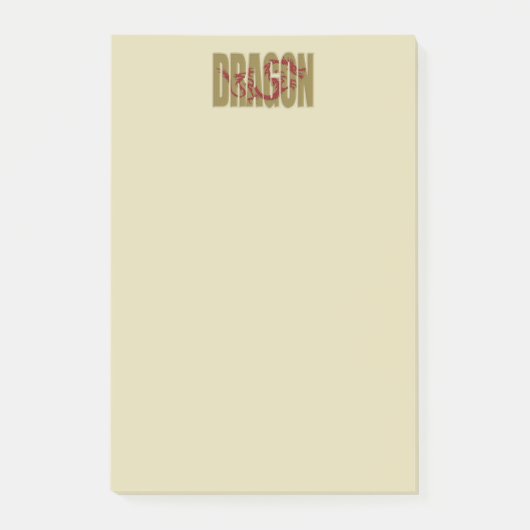notes du dragon post-it (Devant)