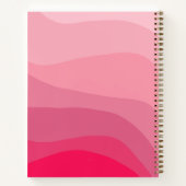 Notes du journal rose floral Texte personnalisé (Dos)