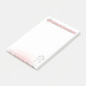 Notes d'un grand post-it floral simple de conseill (Incliné)