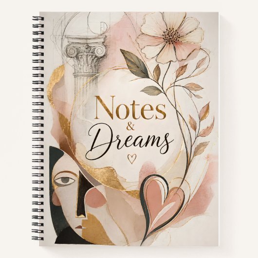 Notes Élégantes & Journal de Rêves (Devant)