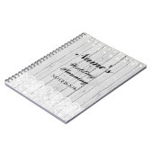 Notes en bois de dentelle de carnet de (Côté gauche)