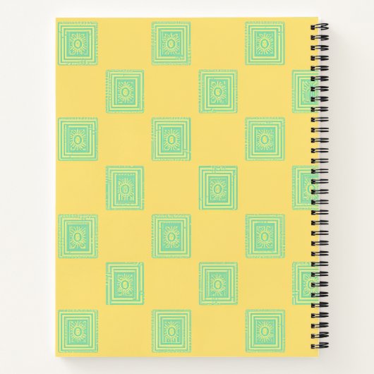 Notes ensoleillées Carnet spiral - Prêt pour l'été (Dos)