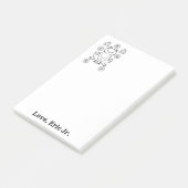 Notes Grenouilles Coloration Fleurie Post-it (Incliné)