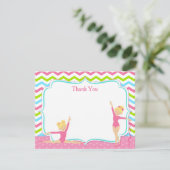 Notes gymnastiques de Merci d'anniversaire (Debout devant)