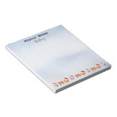 Notes hivernales | Nom | Bloc-notes Père Noël Ho H (Incliné)