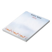 Notes hivernales | Nom | Bloc-notes Père Noël Ho H (Tourné)