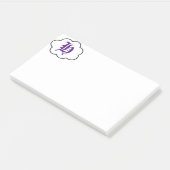 Notes initiales du monogramme H post-it (Incliné)