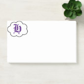 Notes initiales du monogramme H post-it (Bureau)