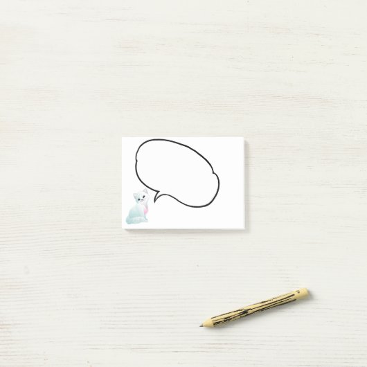 Notes Kitty Post-it (Sur un bureau)
