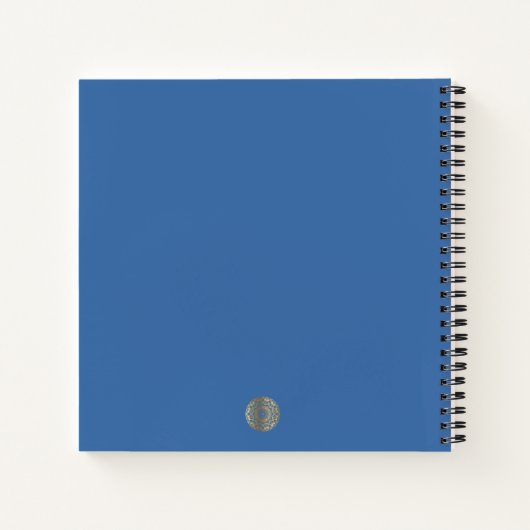 Notes Mandala-kleurencarnet Gold en leder-patroon Notitieboek (Achterkant)