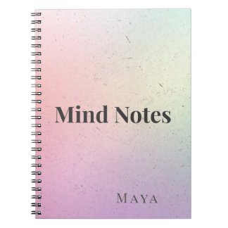 Notes mentales Cahier minimaliste