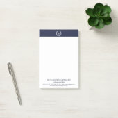 Notes Monogram Classic Elegant Business Post-it® (Bureau)