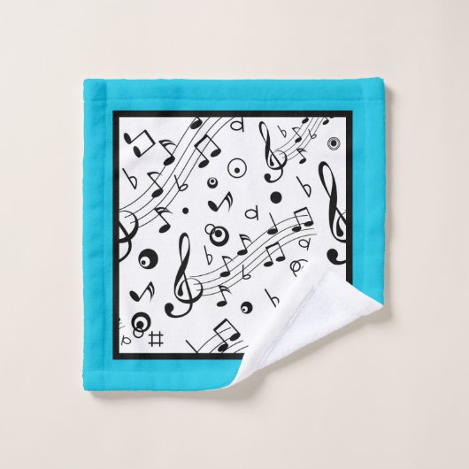 Notes musicales (Gant de toilette)