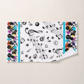 Notes musicales (Serviette à main)