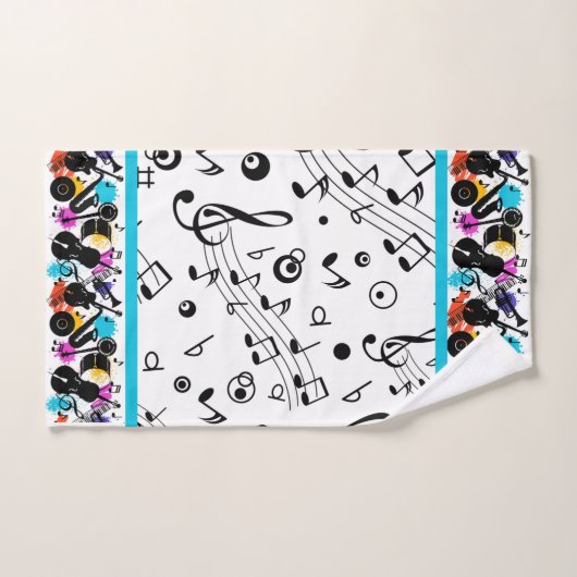 Notes musicales (Serviette à main)