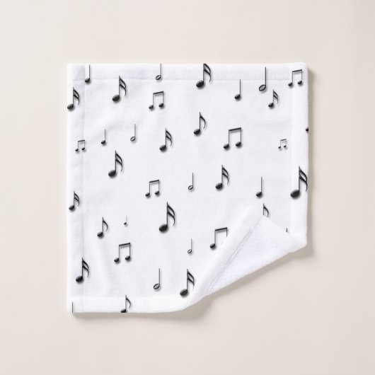 Notes musicales (Gant de toilette)