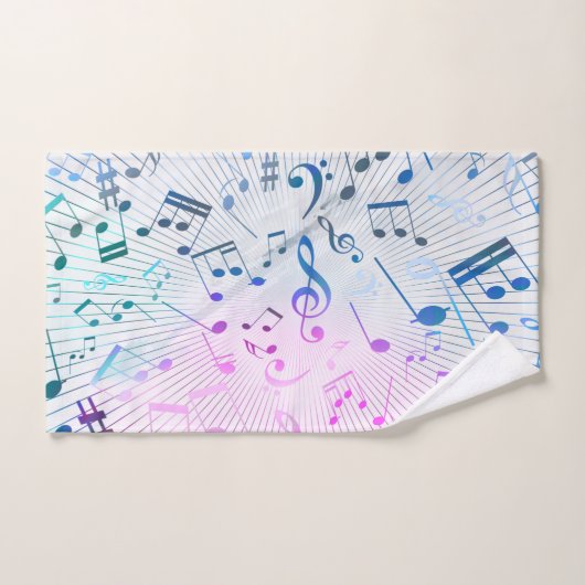 Notes musicales (Serviette à main)