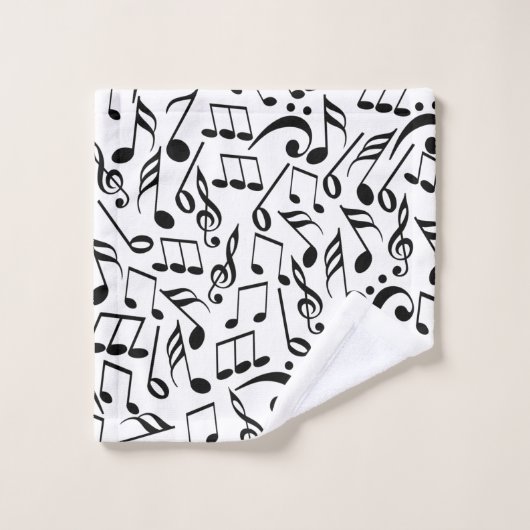Notes musicales (Gant de toilette)