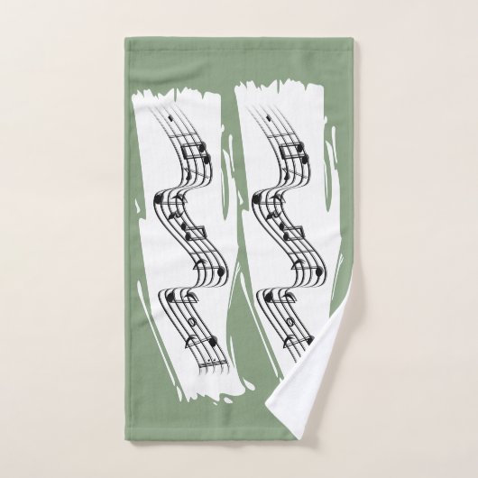 Notes musicales (Serviette à main)