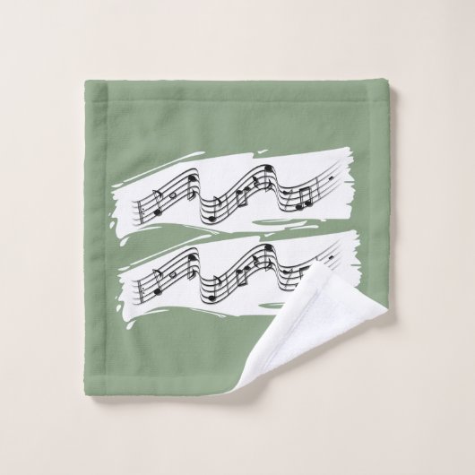 Notes musicales (Gant de toilette)