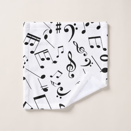 Notes musicales 3 (Gant de toilette)