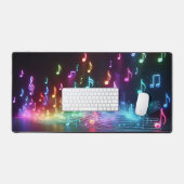 Notes musicales au néon  (Clavier et souris)