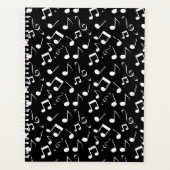 Notes musicales blanches Conception Planificateur  (Devant)