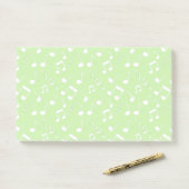 Notes musicales blanches Design Post-It Notes (Sur un bureau)