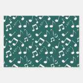 Notes musicales blanches Jeux de papier d'envelopp (Devant 2)