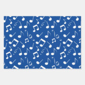 Notes musicales blanches Jeux de papier d'envelopp (Devant)