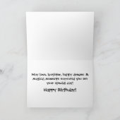 Notes musicales Carte d'anniversaire (Intérieur)